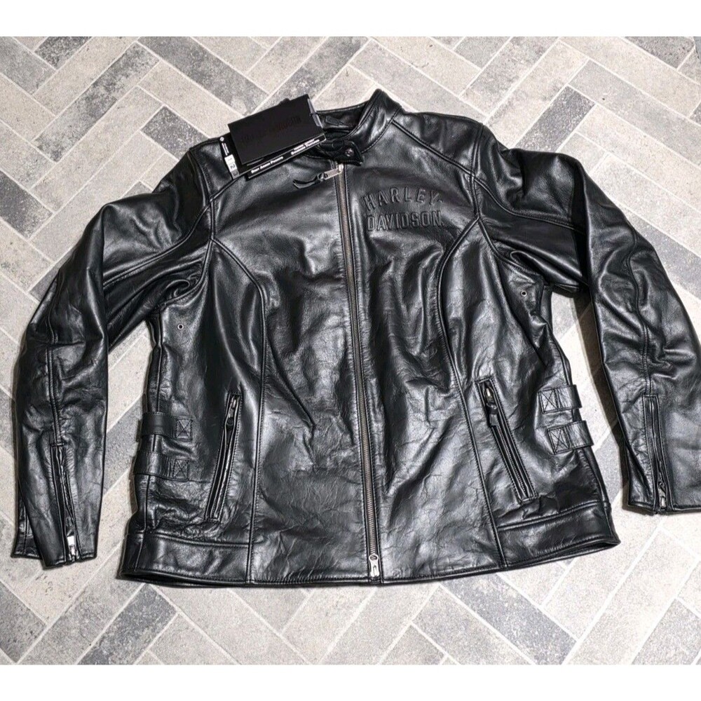 Harley-Davidson® Women's Layering System Racer Leather Jacket 98019-23VW Size 1W